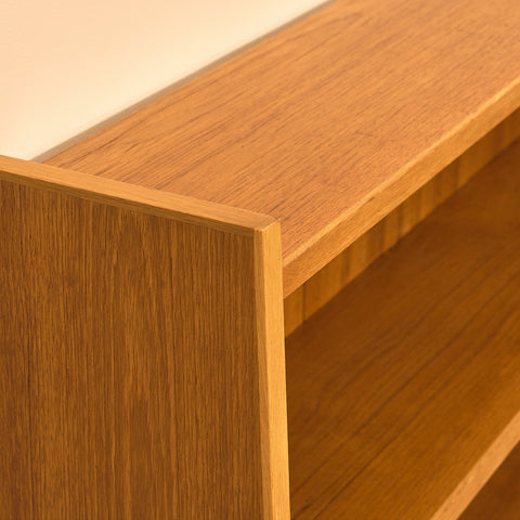 Swedish bookshelf in teak and beech