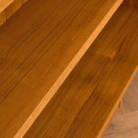 Swedish bookshelf in teak and beech