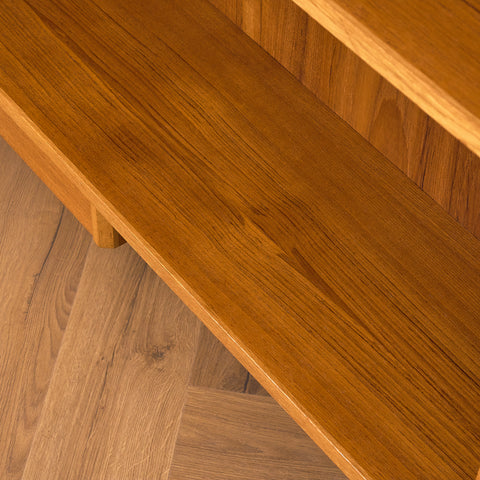 Swedish bookshelf in teak and beech