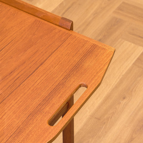 Swedish serving trolley / side table in teak by Erik Gustafssons Möbelfabrik, Brittatorp