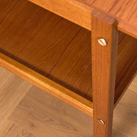 Swedish serving trolley / side table in teak by Erik Gustafssons Möbelfabrik, Brittatorp
