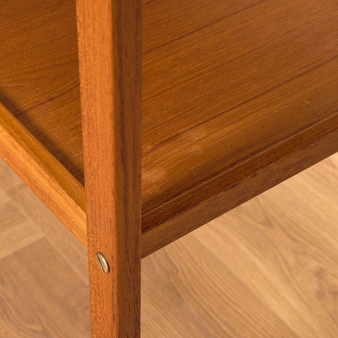 Swedish serving trolley / side table in teak by Erik Gustafssons Möbelfabrik, Brittatorp