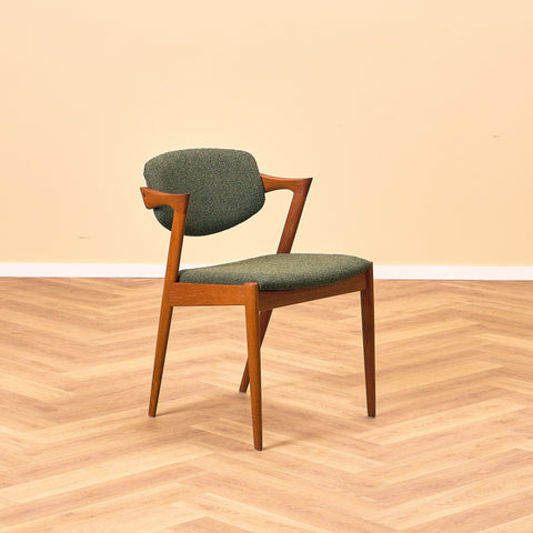 Rare set of 6 dining chairs 'model 42' by Kai Kristiansen for Andersen Møbelfabrik