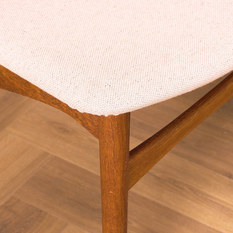 Danish dining chairs in teak and oak, Model 42A by Helge Sibast for Sibast