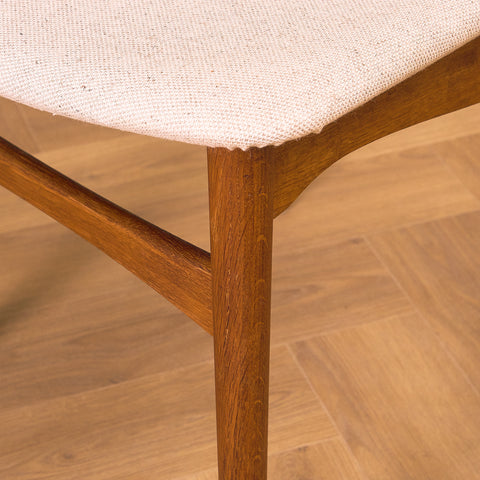Danish dining chairs in teak and oak, Model 42A by Helge Sibast for Sibast