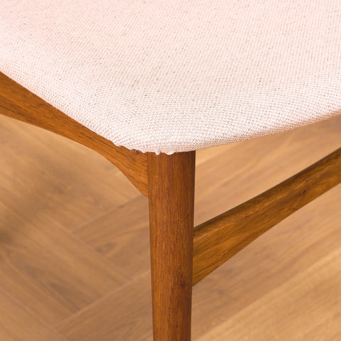 Danish dining chairs in teak and oak, Model 42A by Helge Sibast for Sibast