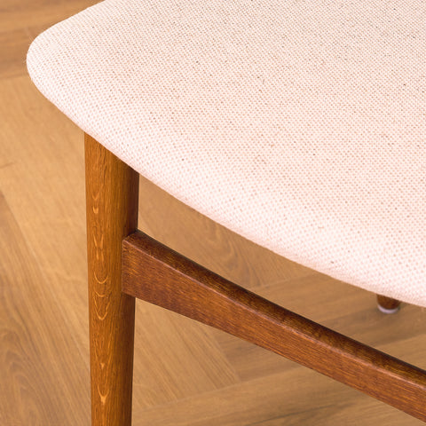 Danish dining chairs in teak and oak, Model 42A by Helge Sibast for Sibast