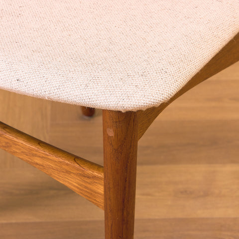 Danish dining chairs in teak and oak, Model 42A by Helge Sibast for Sibast