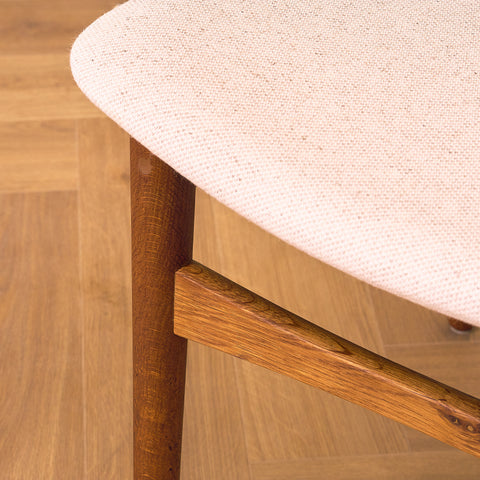 Danish dining chairs in teak and oak, Model 42A by Helge Sibast for Sibast