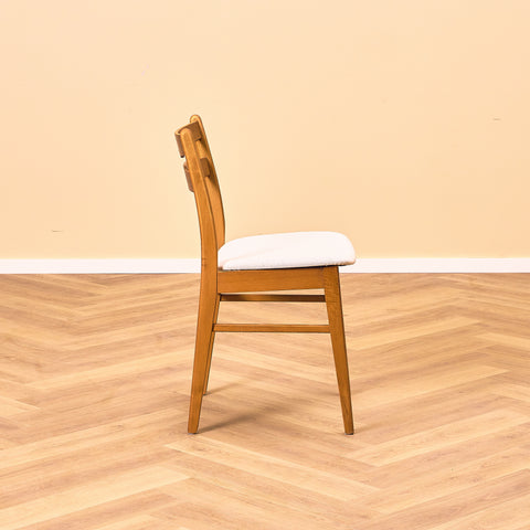 Danish dining chairs in teak and beech by Findahl