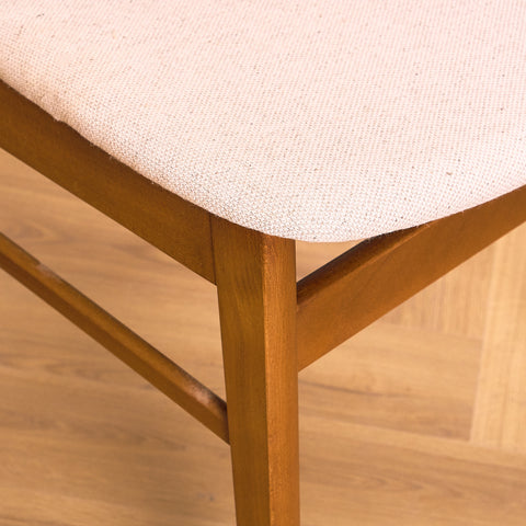 Danish dining chairs in teak and beech by Findahl