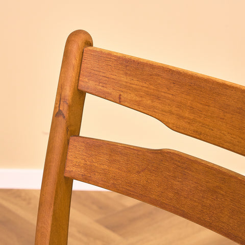 Danish dining chairs in teak and beech by Findahl