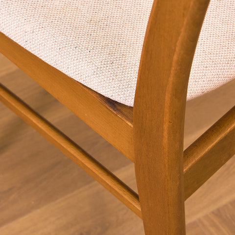 Danish dining chairs in teak and beech by Findahl