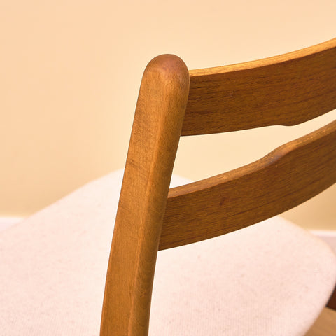 Danish dining chairs in teak and beech by Findahl