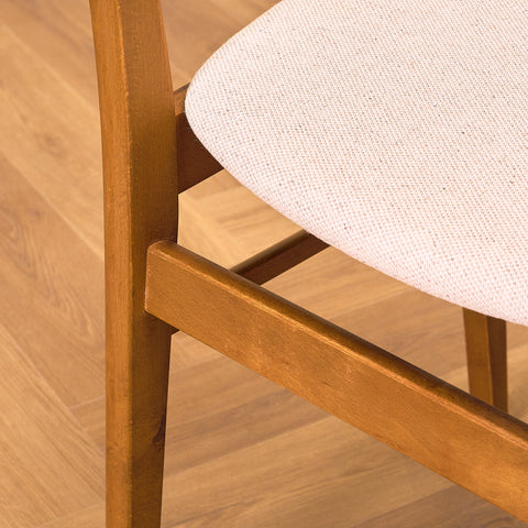 Danish dining chairs in teak and beech by Findahl