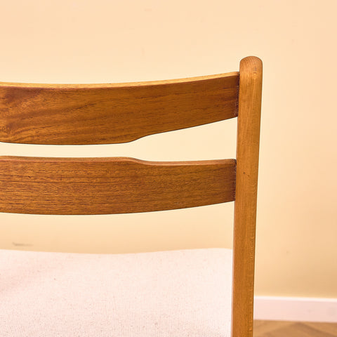 Danish dining chairs in teak and beech by Findahl