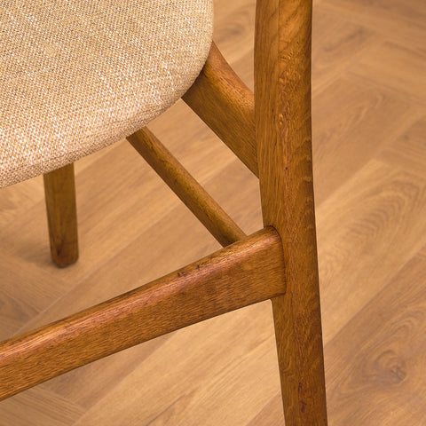 Danish dining chairs in teak and oak