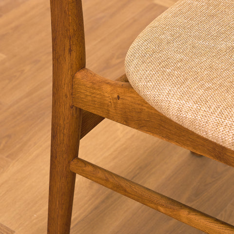 Danish dining chairs in teak and oak
