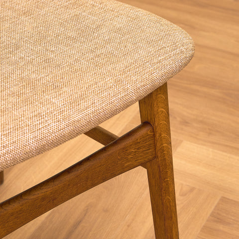 Danish dining chairs in teak and oak