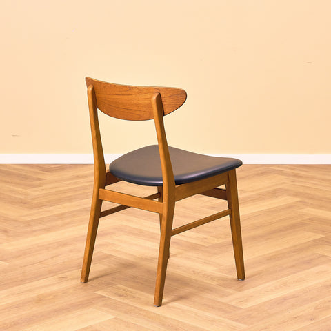 Dining chairs in teak & beech by Farstrup, model 210