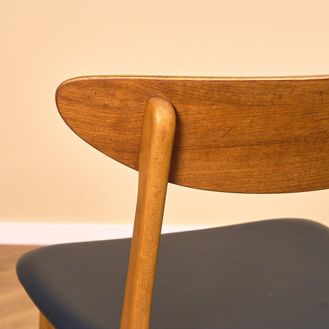 Dining chairs in teak & beech by Farstrup, model 210