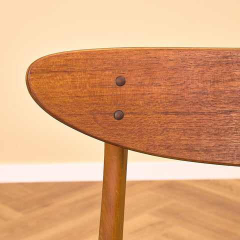 Dining chairs in teak & beech by Farstrup, model 210