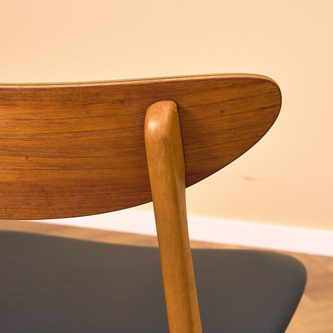 Dining chairs in teak & beech by Farstrup, model 210