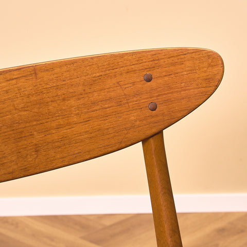 Dining chairs in teak & beech by Farstrup, model 210