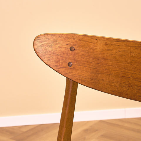 Dining chairs in teak & beech by Farstrup, model 210