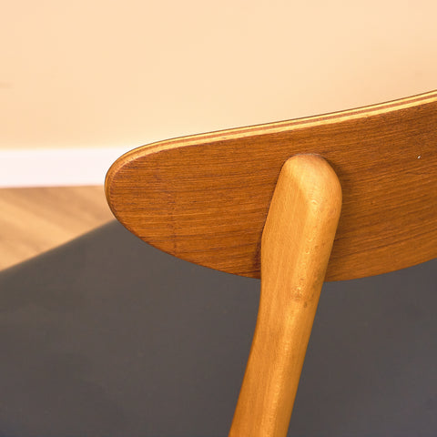 Dining chairs in teak & beech by Farstrup, model 210