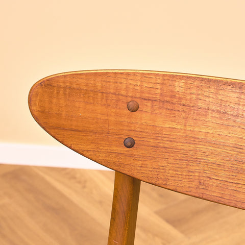 Dining chairs in teak & beech by Farstrup, model 210