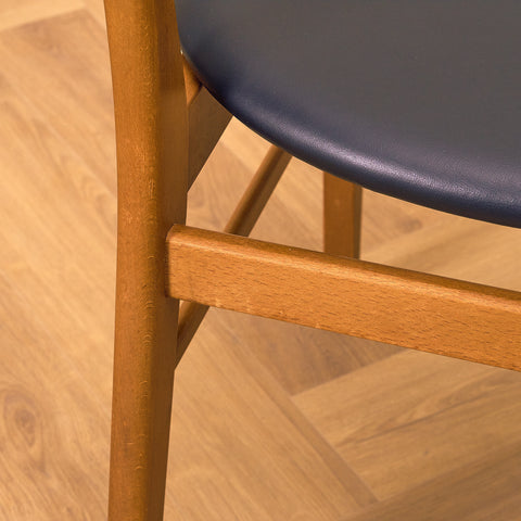 Dining chairs in teak & beech by Farstrup, model 210