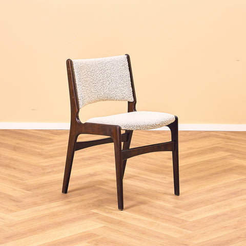 Danish dining chairs in mahogany by Erik Buch, model 98