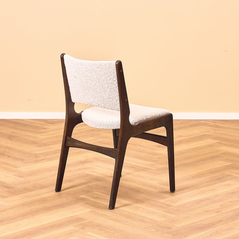 Danish dining chairs in mahogany by Erik Buch, model 98