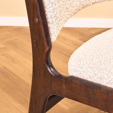 Danish dining chairs in mahogany by Erik Buch, model 98