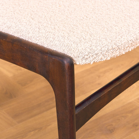 Danish dining chairs in mahogany by Erik Buch, model 98