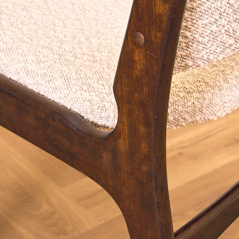 Danish dining chairs in mahogany by Erik Buch, model 98