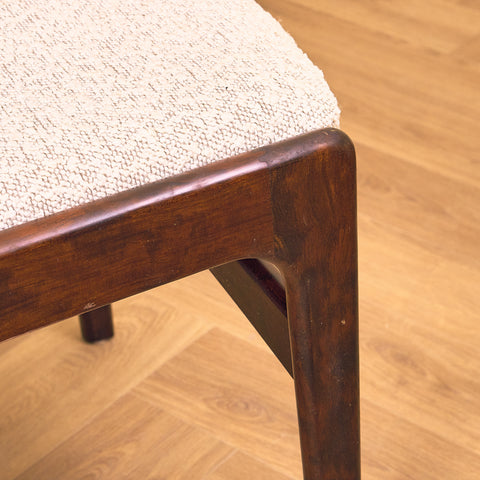 Danish dining chairs in mahogany by Erik Buch, model 98