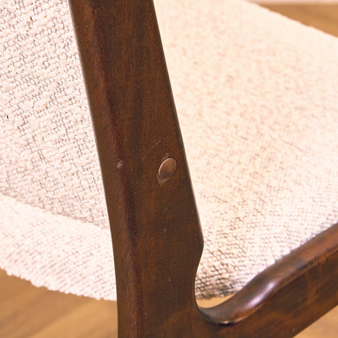 Danish dining chairs in mahogany by Erik Buch, model 98
