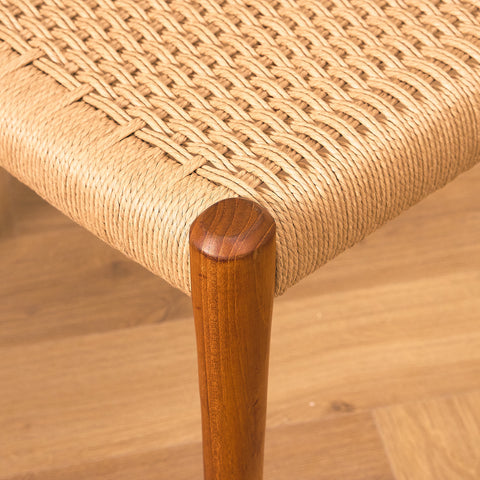 Danish dining chairs in solid teak  model 77, by Niels Otto Møller for J.L. Møllers Møbelfabrik