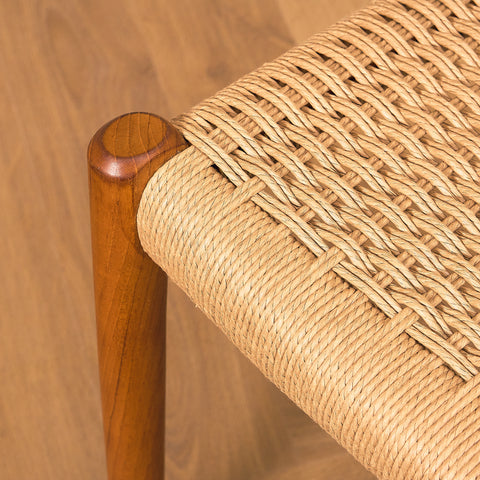 Danish dining chairs in solid teak  model 77, by Niels Otto Møller for J.L. Møllers Møbelfabrik
