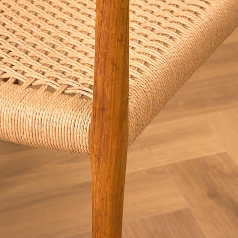 Danish dining chairs in solid teak  model 77, by Niels Otto Møller for J.L. Møllers Møbelfabrik