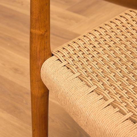 Danish dining chairs in solid teak  model 77, by Niels Otto Møller for J.L. Møllers Møbelfabrik