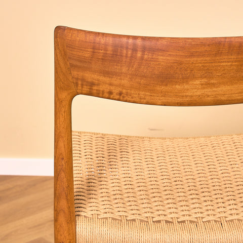 Danish dining chairs in solid teak  model 77, by Niels Otto Møller for J.L. Møllers Møbelfabrik