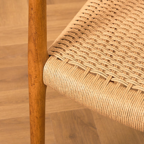 Danish dining chairs in solid teak  model 77, by Niels Otto Møller for J.L. Møllers Møbelfabrik