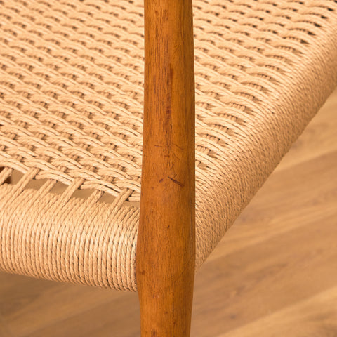 Danish dining chairs in solid teak  model 77, by Niels Otto Møller for J.L. Møllers Møbelfabrik