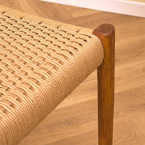 Danish dining chairs in solid teak  model 77, by Niels Otto Møller for J.L. Møllers Møbelfabrik