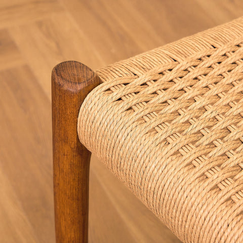 Danish dining chairs in solid teak  model 77, by Niels Otto Møller for J.L. Møllers Møbelfabrik