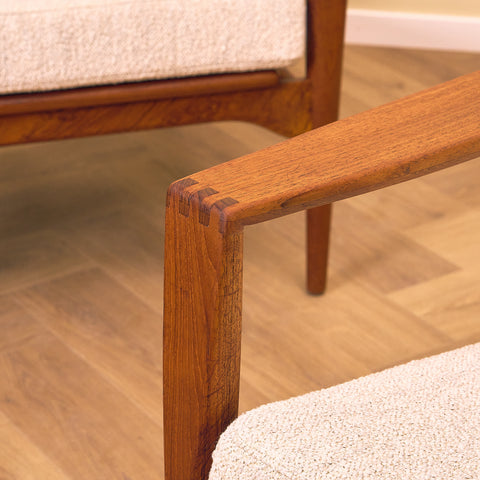 Danish armchairs in solid teak, model 'Lars' by Niels Koefoed for Koefoeds Møbelfabrik