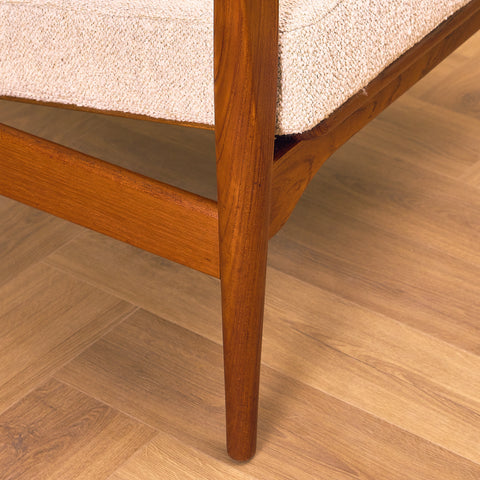 Danish armchairs in solid teak, model 'Lars' by Niels Koefoed for Koefoeds Møbelfabrik